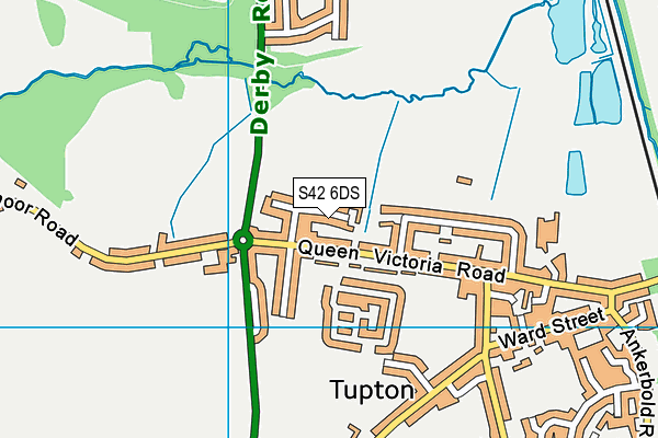 S42 6DS map - OS VectorMap District (Ordnance Survey)