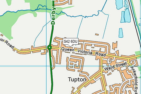 S42 6DU map - OS VectorMap District (Ordnance Survey)