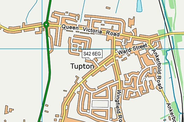 S42 6EG map - OS VectorMap District (Ordnance Survey)