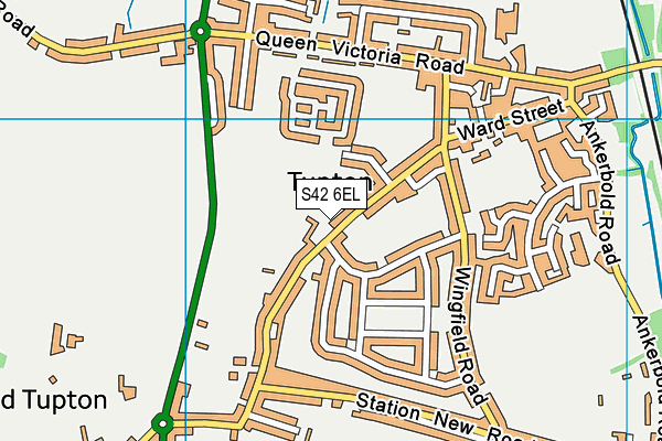 S42 6EL map - OS VectorMap District (Ordnance Survey)