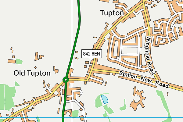 S42 6EN map - OS VectorMap District (Ordnance Survey)