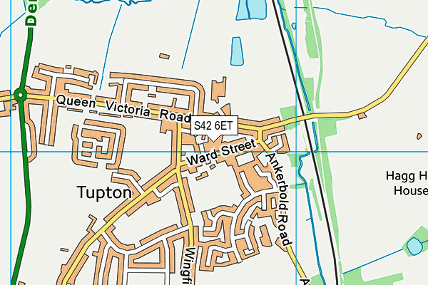 S42 6ET map - OS VectorMap District (Ordnance Survey)