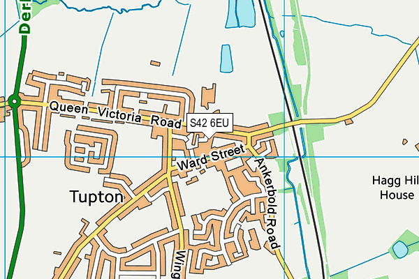 S42 6EU map - OS VectorMap District (Ordnance Survey)