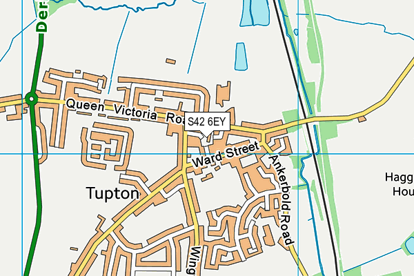 S42 6EY map - OS VectorMap District (Ordnance Survey)