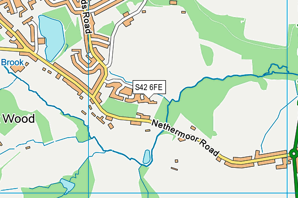 S42 6FE map - OS VectorMap District (Ordnance Survey)
