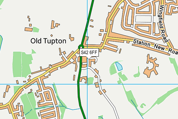 S42 6FF map - OS VectorMap District (Ordnance Survey)