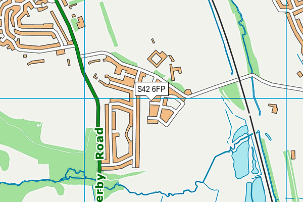 S42 6FP map - OS VectorMap District (Ordnance Survey)