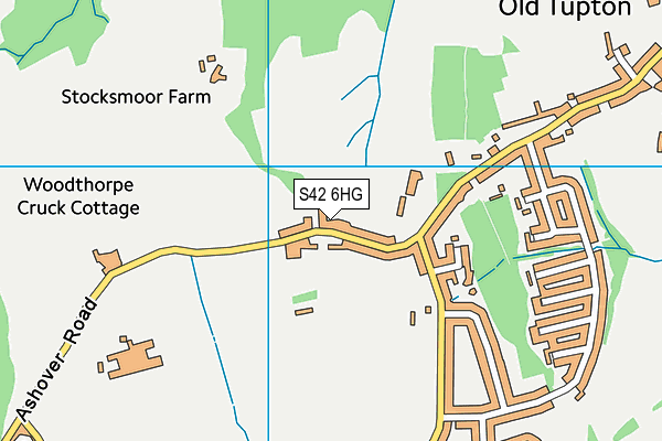 S42 6HG map - OS VectorMap District (Ordnance Survey)