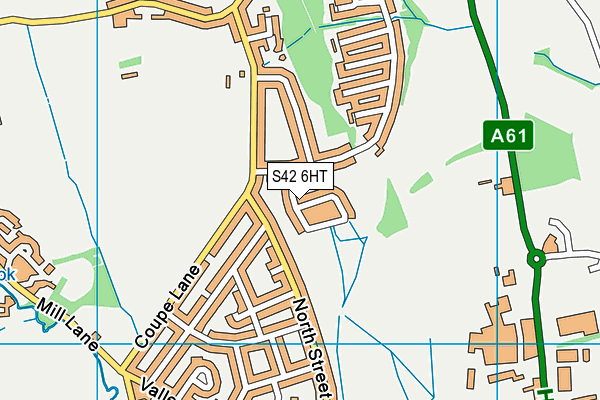 S42 6HT map - OS VectorMap District (Ordnance Survey)