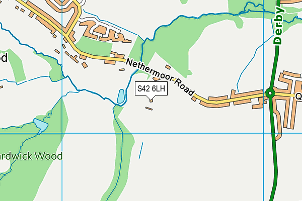 S42 6LH map - OS VectorMap District (Ordnance Survey)
