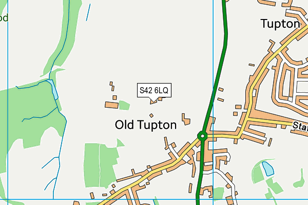 S42 6LQ map - OS VectorMap District (Ordnance Survey)
