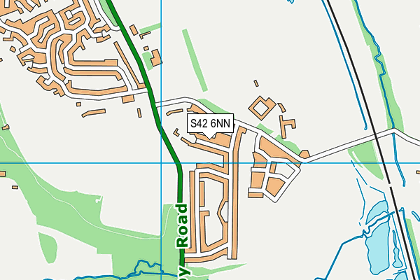 S42 6NN map - OS VectorMap District (Ordnance Survey)