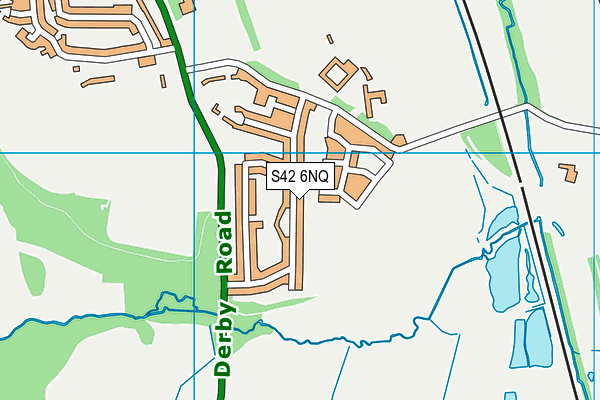 S42 6NQ map - OS VectorMap District (Ordnance Survey)