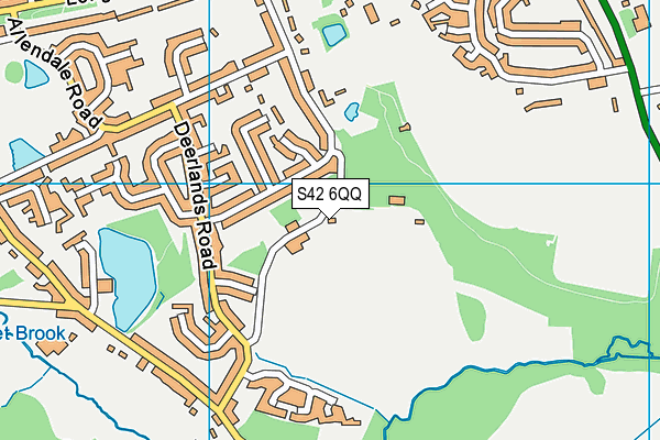 S42 6QQ map - OS VectorMap District (Ordnance Survey)