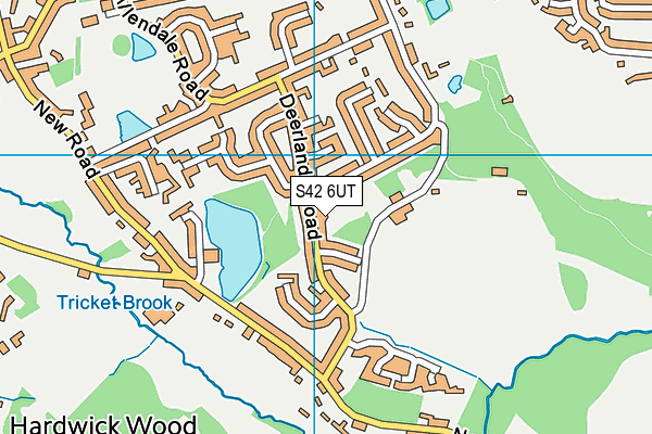 S42 6UT map - OS VectorMap District (Ordnance Survey)
