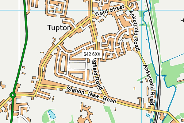 S42 6XX map - OS VectorMap District (Ordnance Survey)