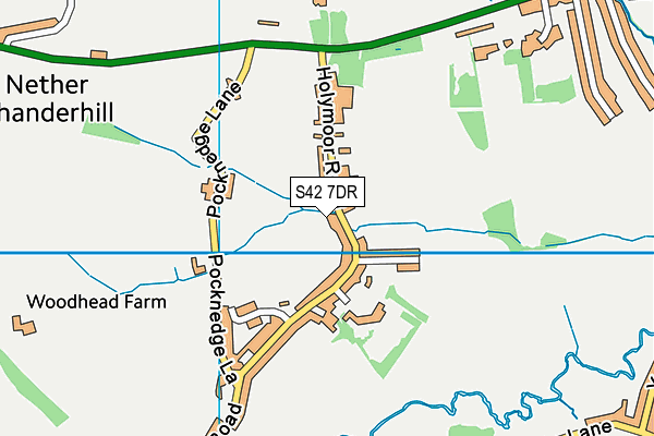 S42 7DR map - OS VectorMap District (Ordnance Survey)