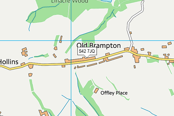 S42 7JQ map - OS VectorMap District (Ordnance Survey)