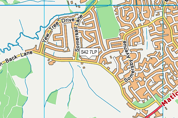 S42 7LP map - OS VectorMap District (Ordnance Survey)