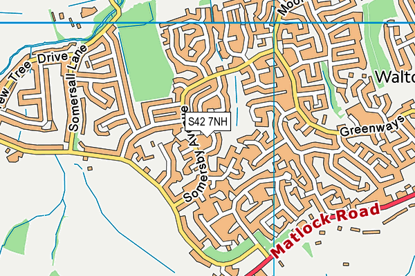 S42 7NH map - OS VectorMap District (Ordnance Survey)