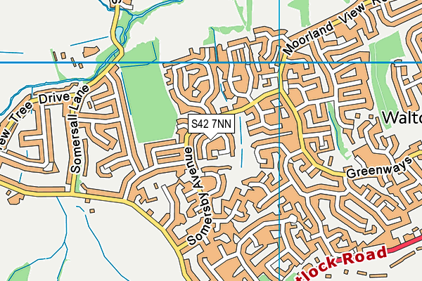 S42 7NN map - OS VectorMap District (Ordnance Survey)