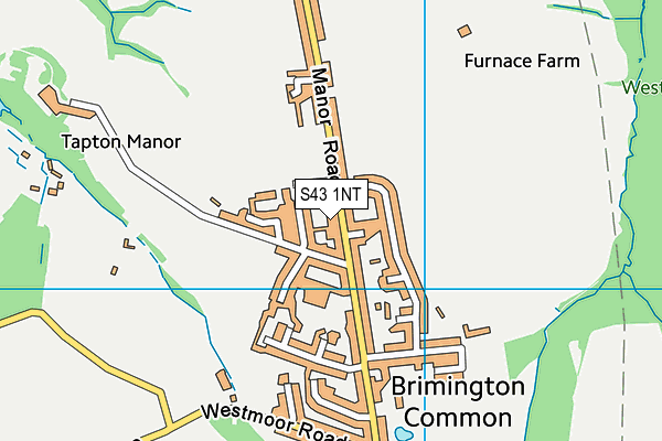 Brimington Manor Infant and Nursery School map (S43 1NT) - OS VectorMap District (Ordnance Survey)