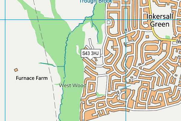 S43 3HJ map - OS VectorMap District (Ordnance Survey)