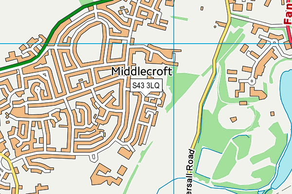 S43 3LQ map - OS VectorMap District (Ordnance Survey)