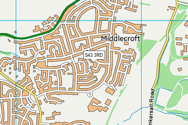 S43 3RD map - OS VectorMap District (Ordnance Survey)