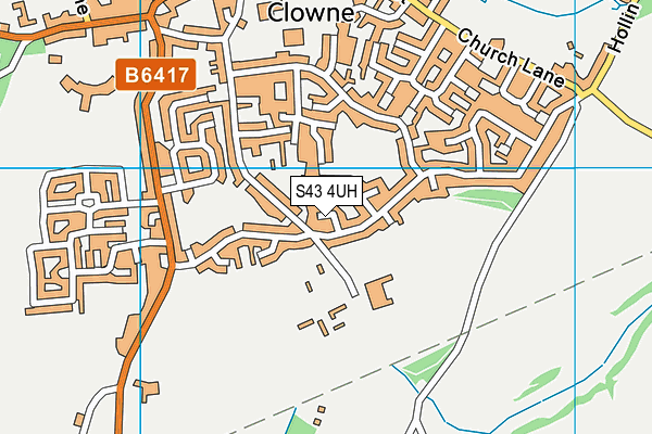 S43 4UH map - OS VectorMap District (Ordnance Survey)
