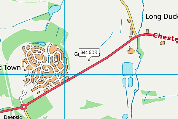 S44 5DR map - OS VectorMap District (Ordnance Survey)