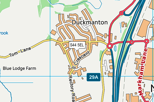 Varley Park (Closed) map (S44 5EL) - OS VectorMap District (Ordnance Survey)