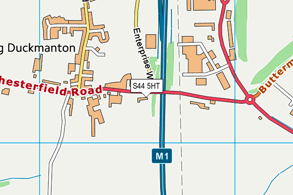 S44 5HT map - OS VectorMap District (Ordnance Survey)
