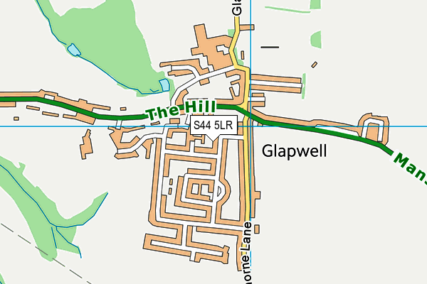 S44 5LR map - OS VectorMap District (Ordnance Survey)