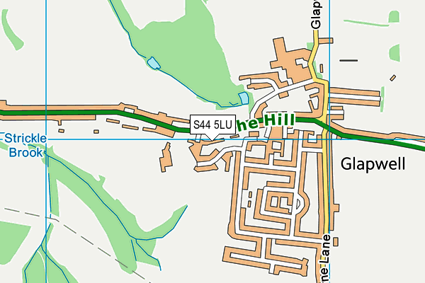 S44 5LU map - OS VectorMap District (Ordnance Survey)