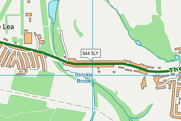 S44 5LY map - OS VectorMap District (Ordnance Survey)