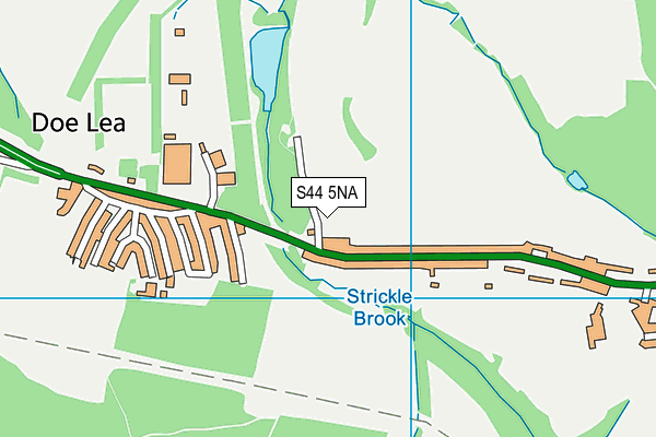 S44 5NA map - OS VectorMap District (Ordnance Survey)