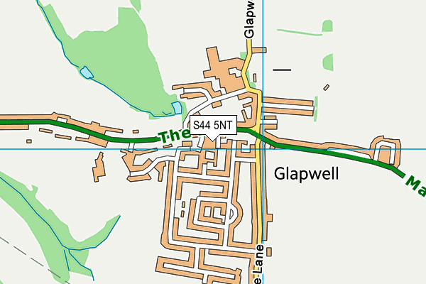 S44 5NT map - OS VectorMap District (Ordnance Survey)