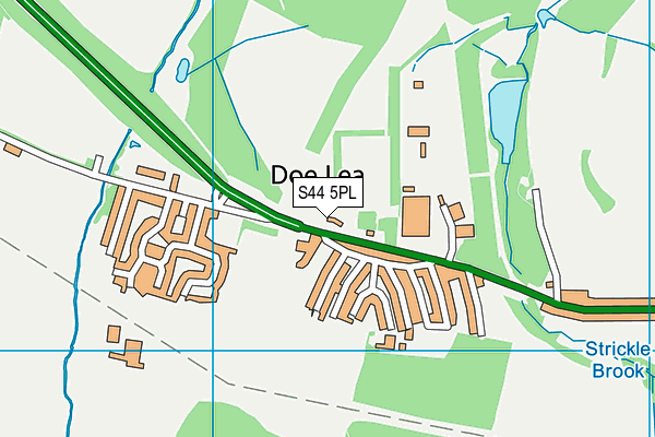 S44 5PL map - OS VectorMap District (Ordnance Survey)