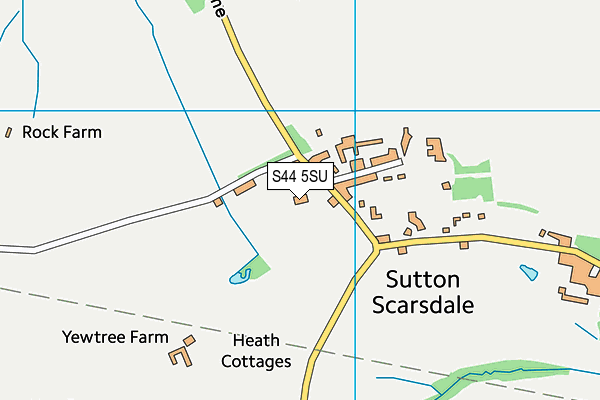 S44 5SU map - OS VectorMap District (Ordnance Survey)