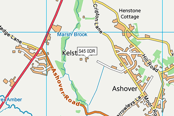 S45 0DR map - OS VectorMap District (Ordnance Survey)