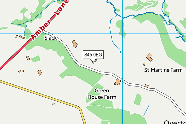 S45 0EG map - OS VectorMap District (Ordnance Survey)