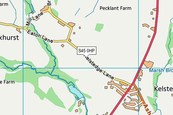 S45 0HP map - OS VectorMap District (Ordnance Survey)