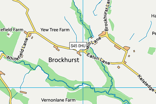 S45 0HU map - OS VectorMap District (Ordnance Survey)