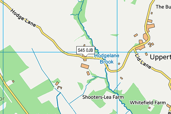 S45 0JB map - OS VectorMap District (Ordnance Survey)