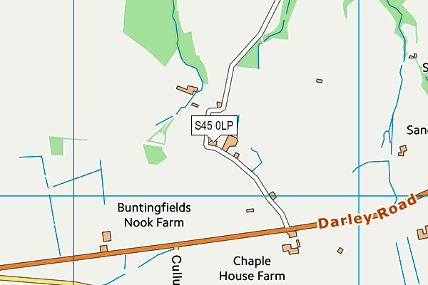 S45 0LP map - OS VectorMap District (Ordnance Survey)