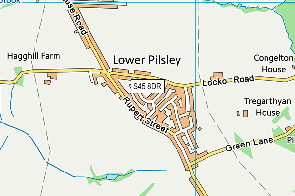 S45 8DR map - OS VectorMap District (Ordnance Survey)