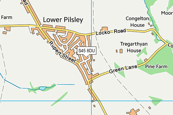 S45 8DU map - OS VectorMap District (Ordnance Survey)