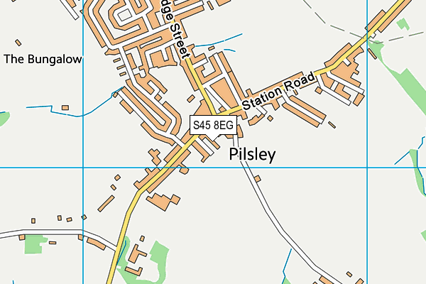 S45 8EG map - OS VectorMap District (Ordnance Survey)