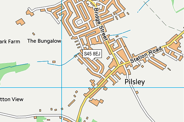 S45 8EJ map - OS VectorMap District (Ordnance Survey)